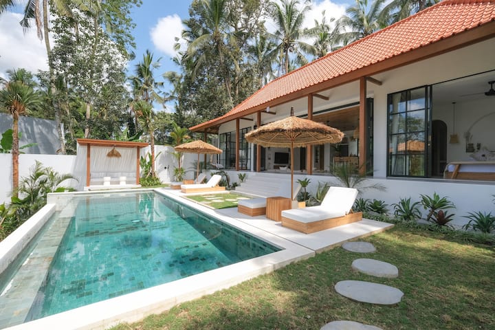 Stunning pool with valley views